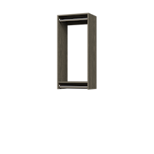 19.5 inch double hanging closet organizer in grey for modern homes.
