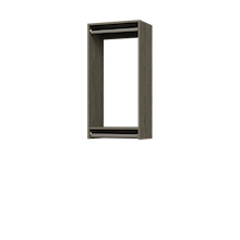 21 inch double hanging closet organizer in grey for reach-ins.