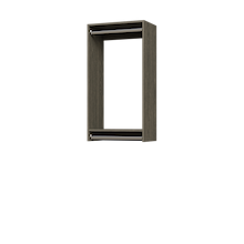 22.5 inch double hanging closet organizer in grey for bedrooms.