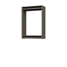 30 inch double hanging closet organizer in grey for wide storage.