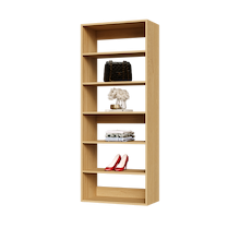 Natural oak 27 inch closet organizer for a master suite walk-in closet.