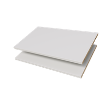 White shelves