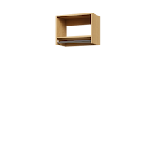 Natural Oak 22.5 inch tall hanging closet for formal wear hanging.