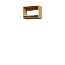 Natural Oak 24 inch tall hanging closet for outerwear and coat storage.