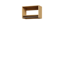 Natural Oak 25.5 inch tall hanging closet for long coat hanging.