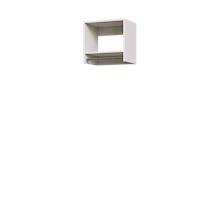 White 18 inch tall hanging closet organizer for reach-in closet systems.