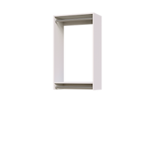 25.5 inch double hanging closet organizer in white for high-density hanging.