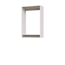 28.5 inch double hanging closet organizer in white for versatile builds.