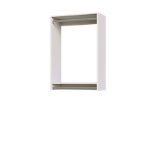 30 inch double hanging closet organizer in white for wide closets
