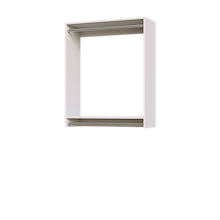 36 inch double hanging closet organizer in white for maximum capacity.