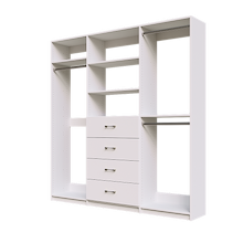 White closet kit 81 inch for everyday wardrobe storage