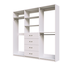 White closet kit 87 inch for extensive clothing storage