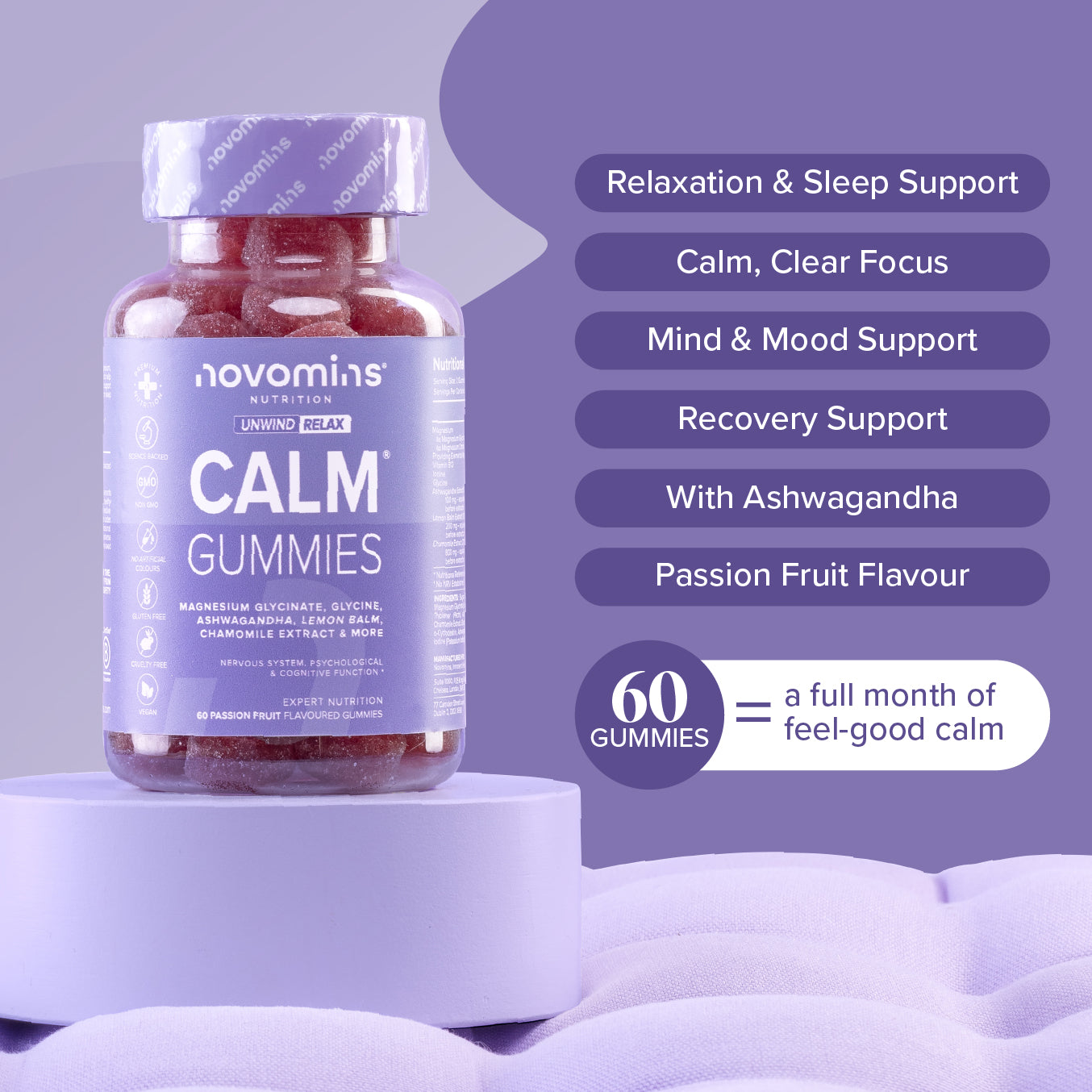 NEW Novomins Calm Gummies