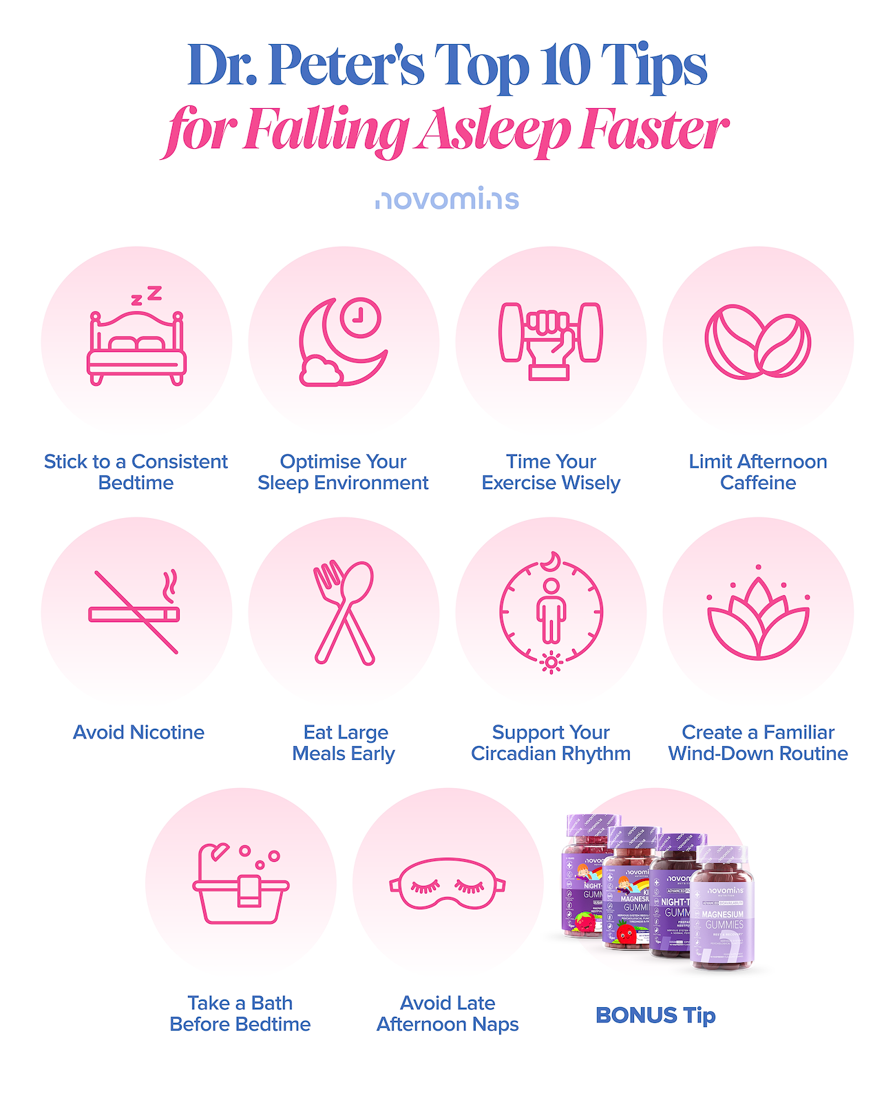 Dr. Peter’s Top 10 Tips to Fall Asleep Faster