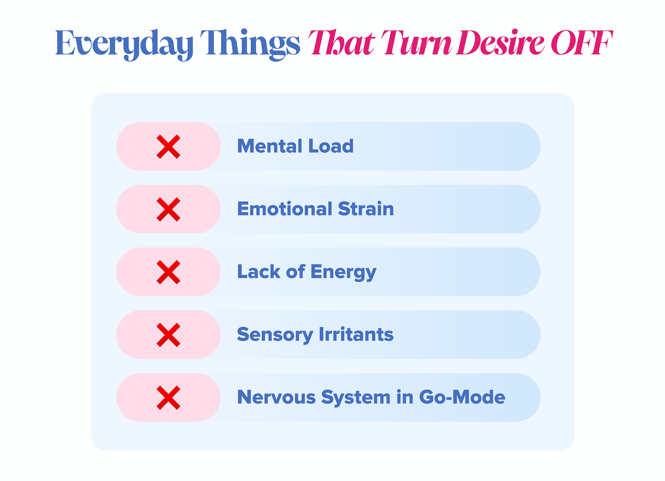 The Everyday Things That Quietly Turn Desire Off