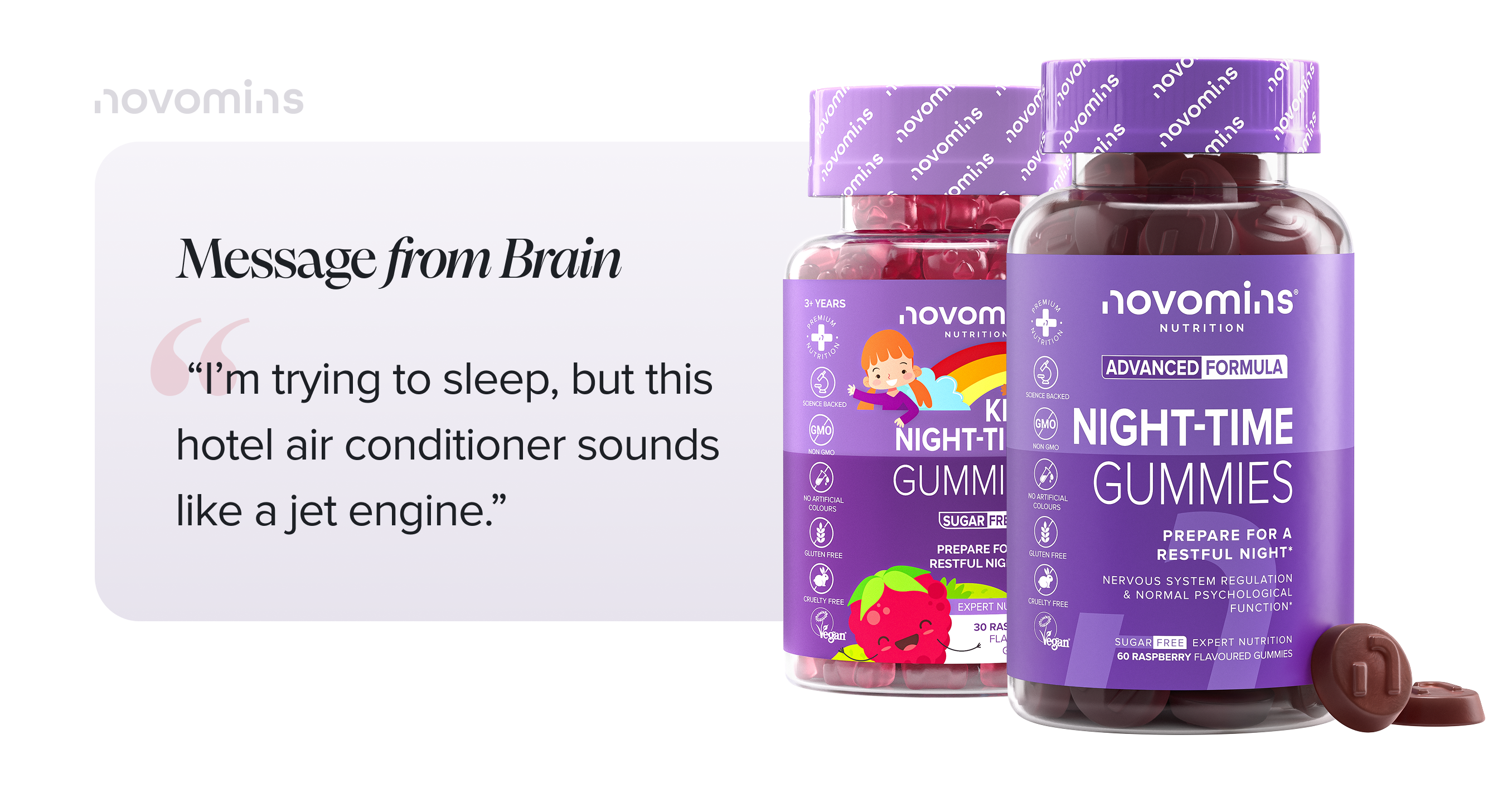 Night Time Gummies: Rest better. Wake up ready.