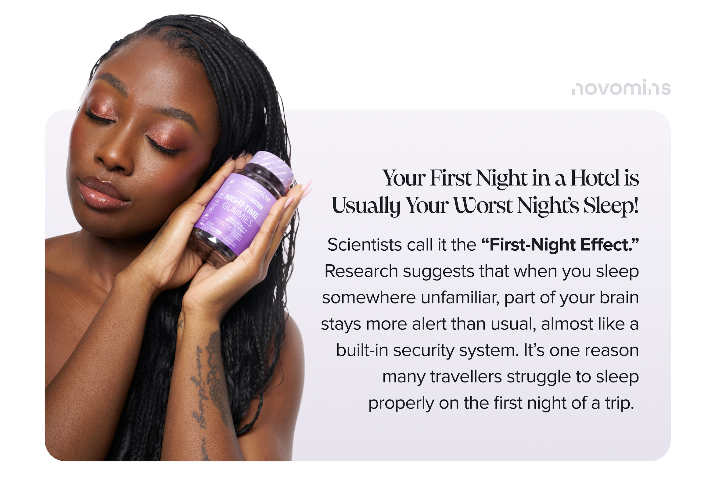 Night Time Gummies: Rest better. Wake up ready.