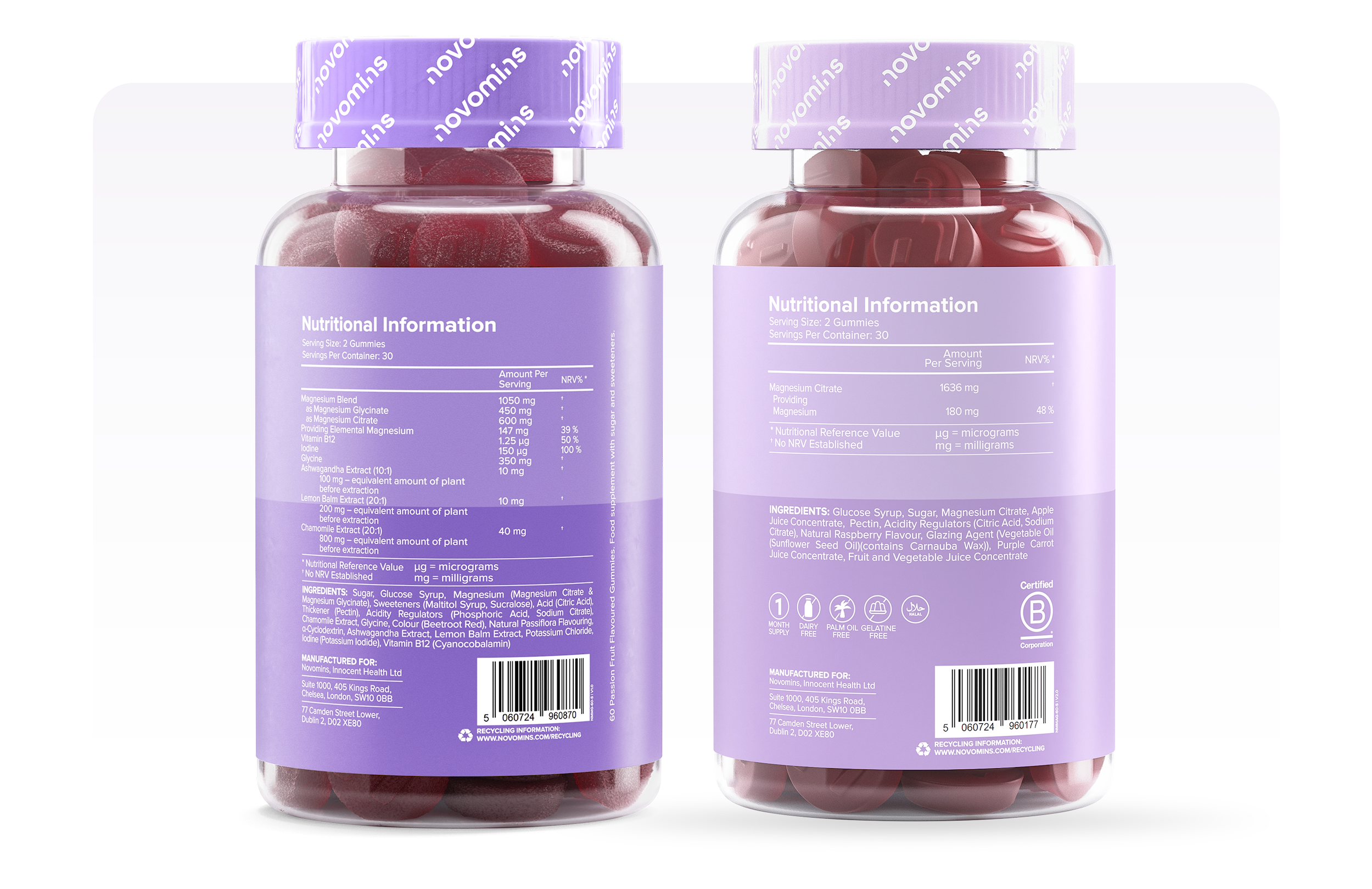 Novomins Magnesium Citrate vs Magnesium Glycinate