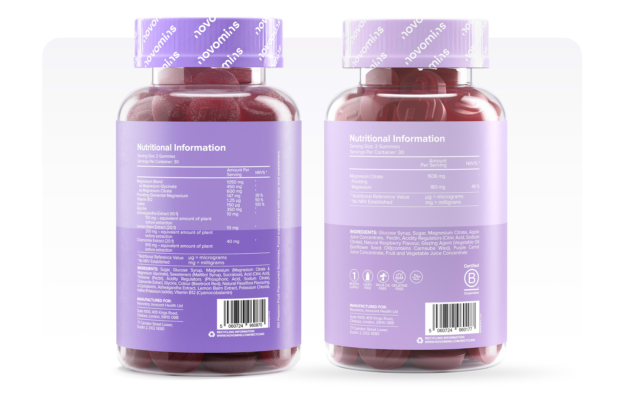 Novomins Magnesium Citrate vs Magnesium Glycinate