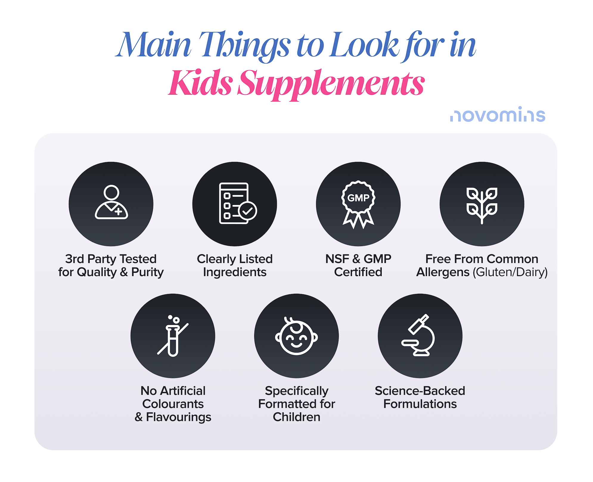 Main Things to Look for in Kids Supplements