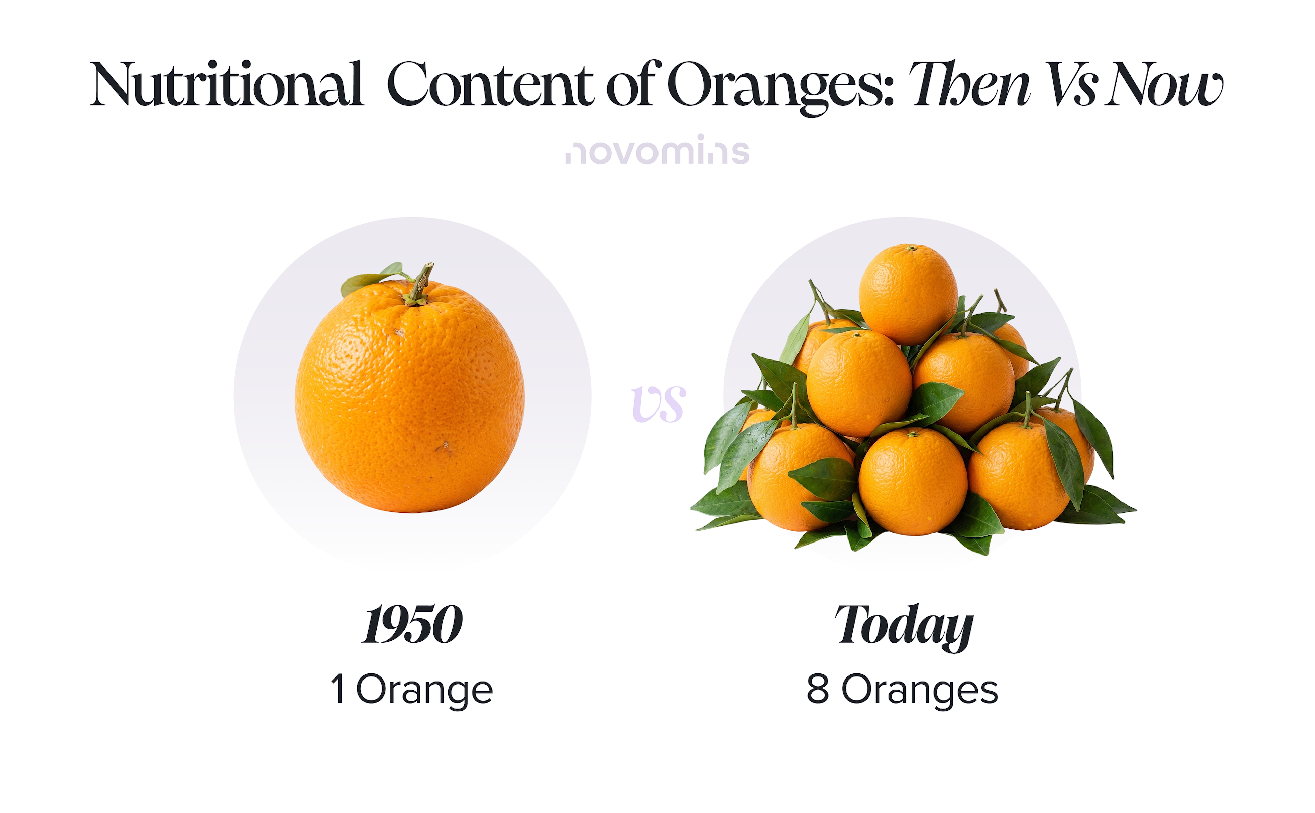 Nutritional Content of Oranges: Then Vs Now