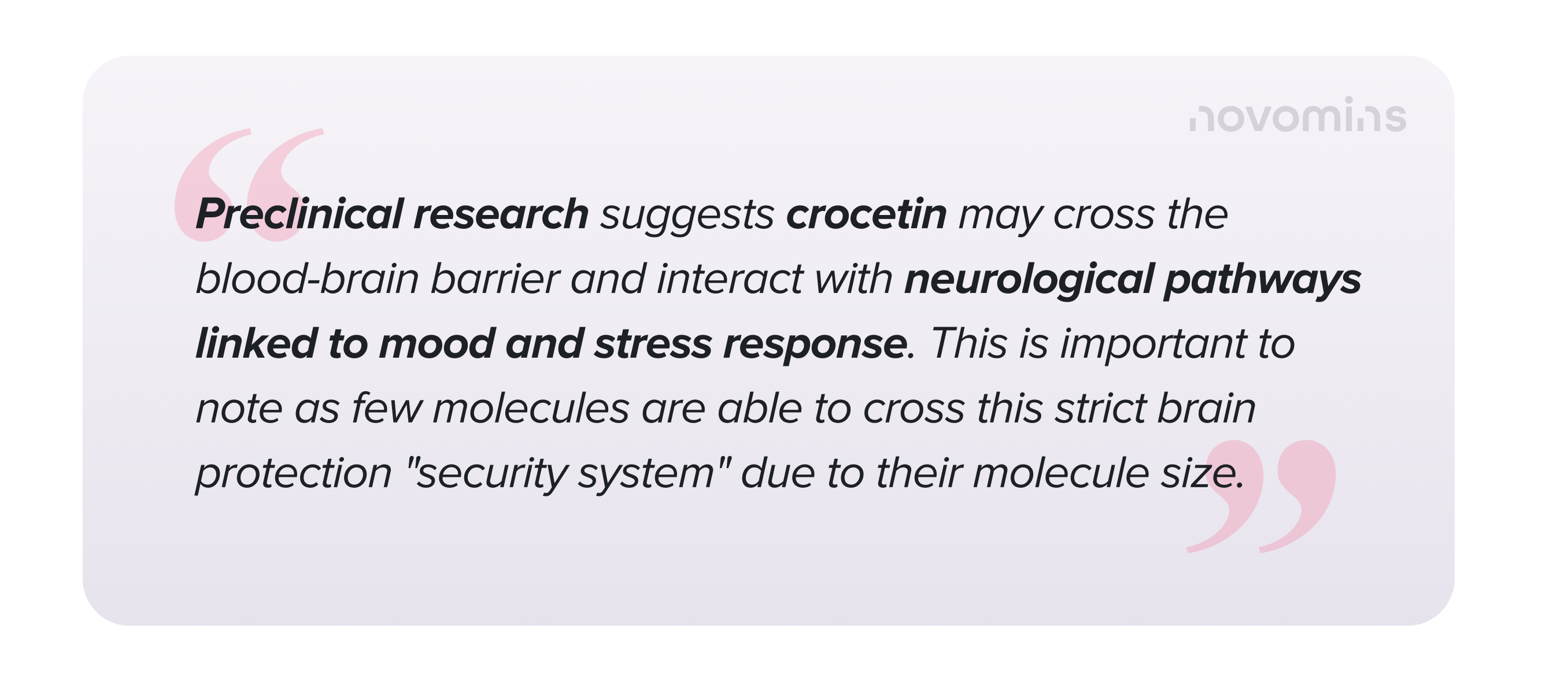 what is crocetin