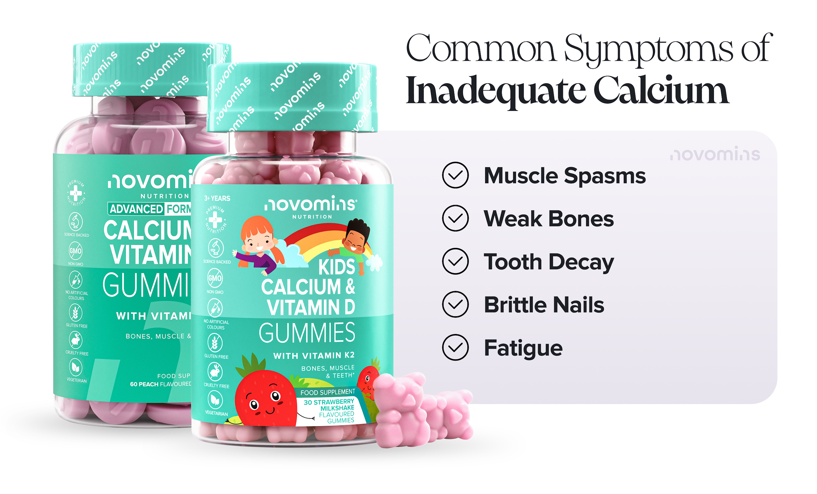 Common Symptoms of Inadequate Calcium