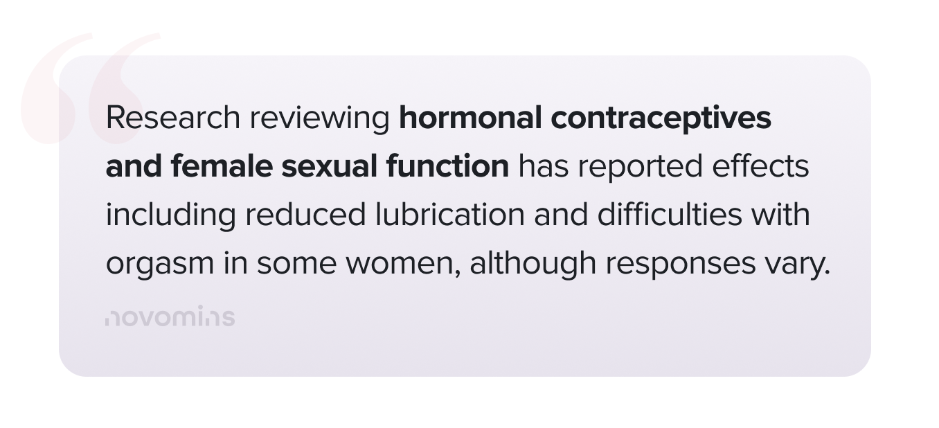 Do hormonal contraceptive influence vaginal lubrication?