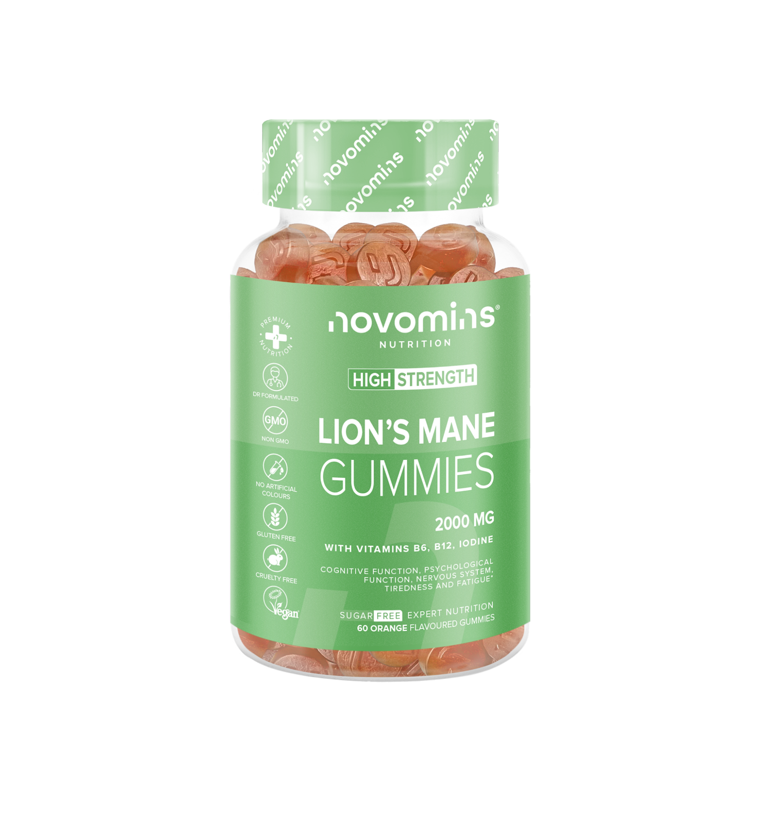 Image of a Novomins Lion’s Mane Gummies