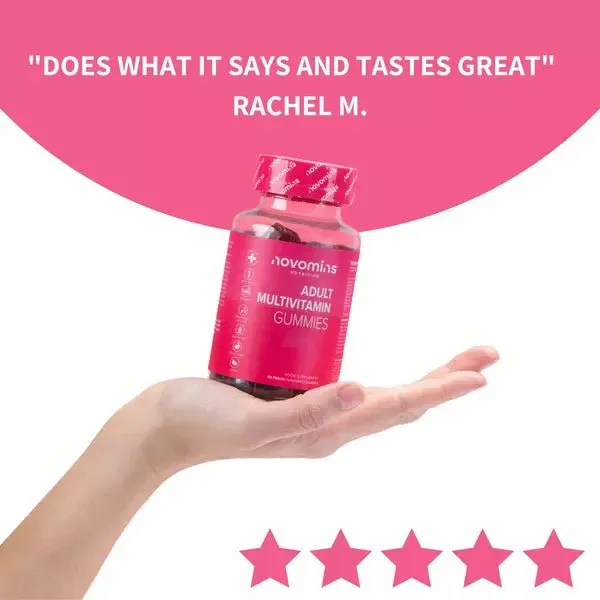 Review from satisfied customer who bought Novomins Multivitamin Gummies