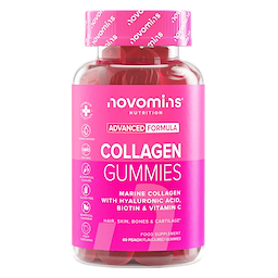 Bottle of Novomins Collagen Gummies