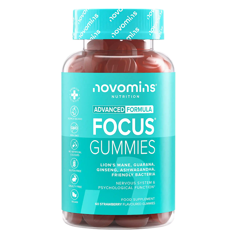 nootropic mushroom supplement for adults with lion's mane, guarana, ginseng, ashwagandha, and friendly bacteria