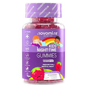 Bottle of Novomins Kids Night-Time Gummies