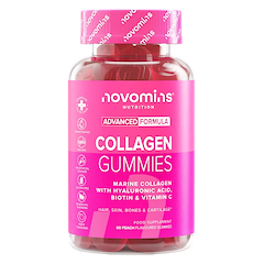 Flasche mit Novomins Kollagen Gummies