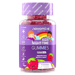 Flasche mit Novomins Kiddies Einschalf Gummies
