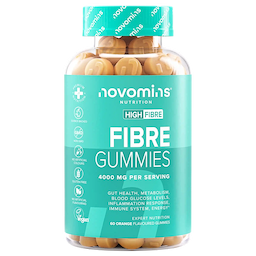 Bottle of Novomins Fibre Gummies