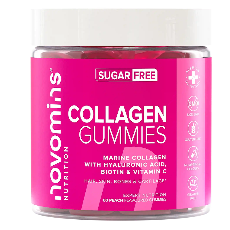 sugar free collagen supplements for women, multivitamin gummies with marine collagen, hyaluronic acid, biotin hair growth, and vitamin c