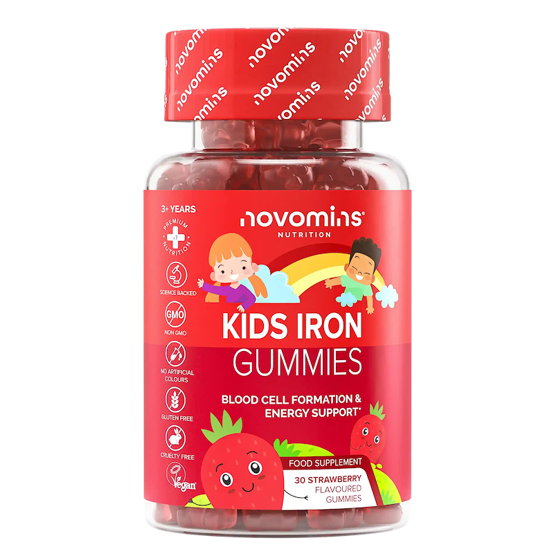 kids iron supplements for women and men with 2.5 mg of iron per serving