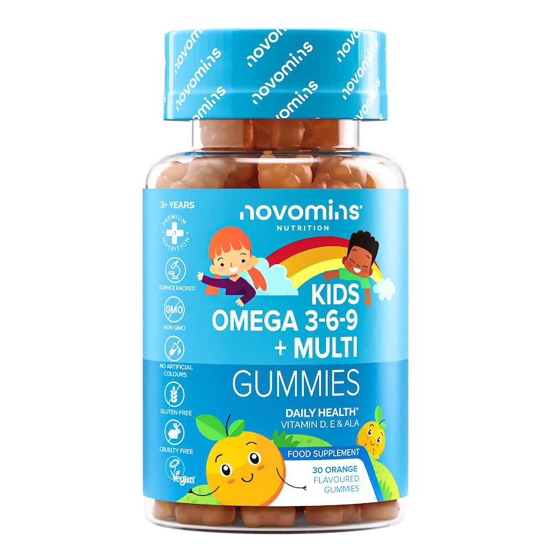 kids omega 3 6 9 gummies with multivitamin gummies for brain support