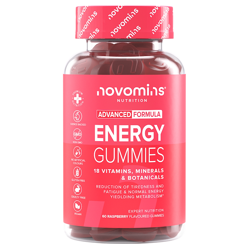 novomins energy supplement alternative to energy bars, coffeine tablets, energy gels, or energy drink
