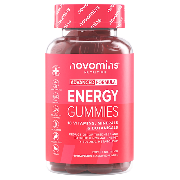 novomins energy supplement alternative to energy bars, coffeine tablets, energy gels, or energy drink