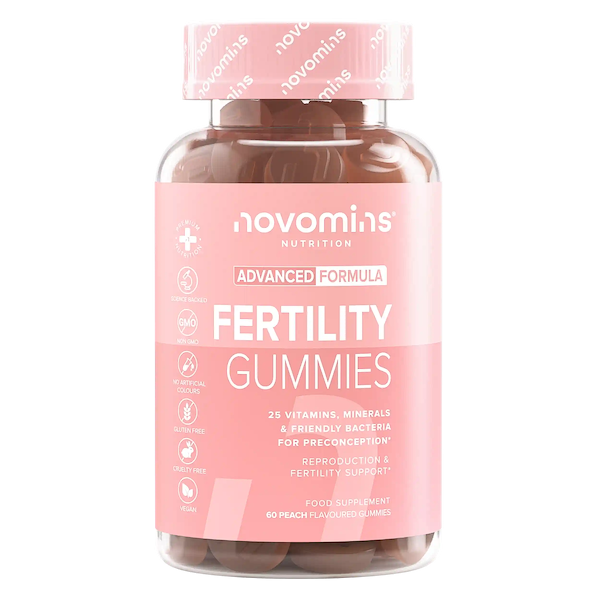 Novomins Fertility Supplements for Women Trying to Conceive with Advanced Formula with 26 Vitamins, Minerals and Friendly Bacteria for Preconception