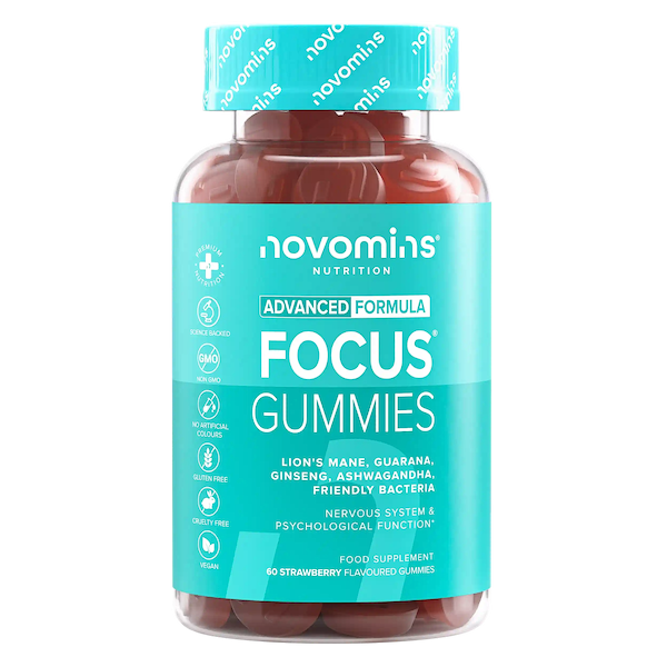 nootropic mushroom supplement for adults with lion's mane, guarana, ginseng, ashwagandha, and friendly bacteria