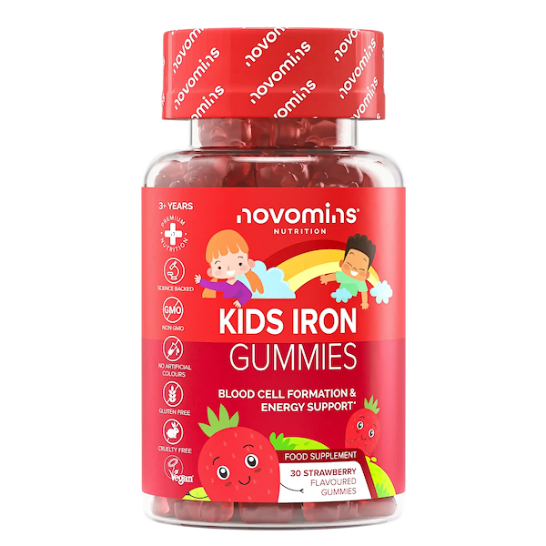 kids iron supplements for women and men with 2.5 mg of iron per serving
