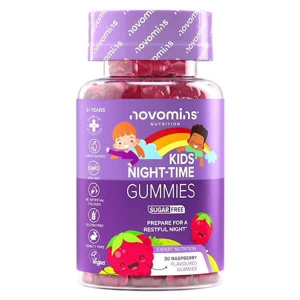 novomins kids night time sleep gummies for kids sugar free for restful sleep for children