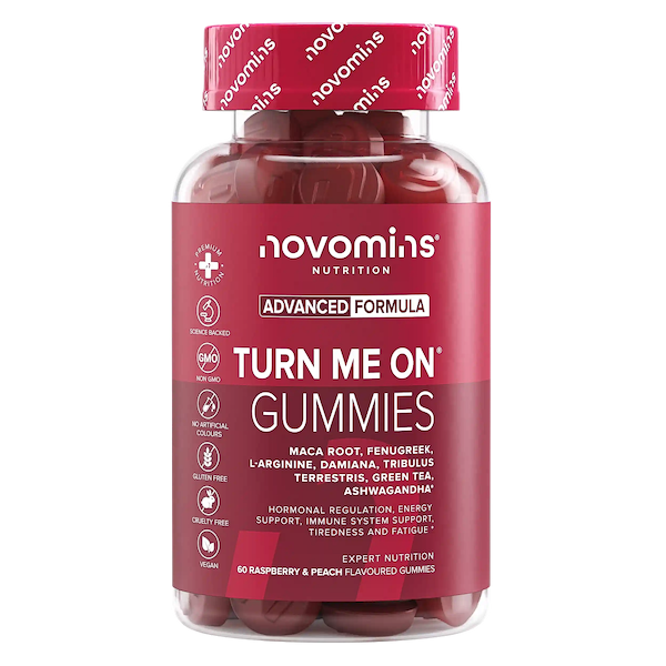 novomins turn me on gummies with libido booster for women with maca root fenugreek damiana tribulus terrestris and ashwagandha gummies