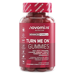 Bottle of Turn Me On Gummies