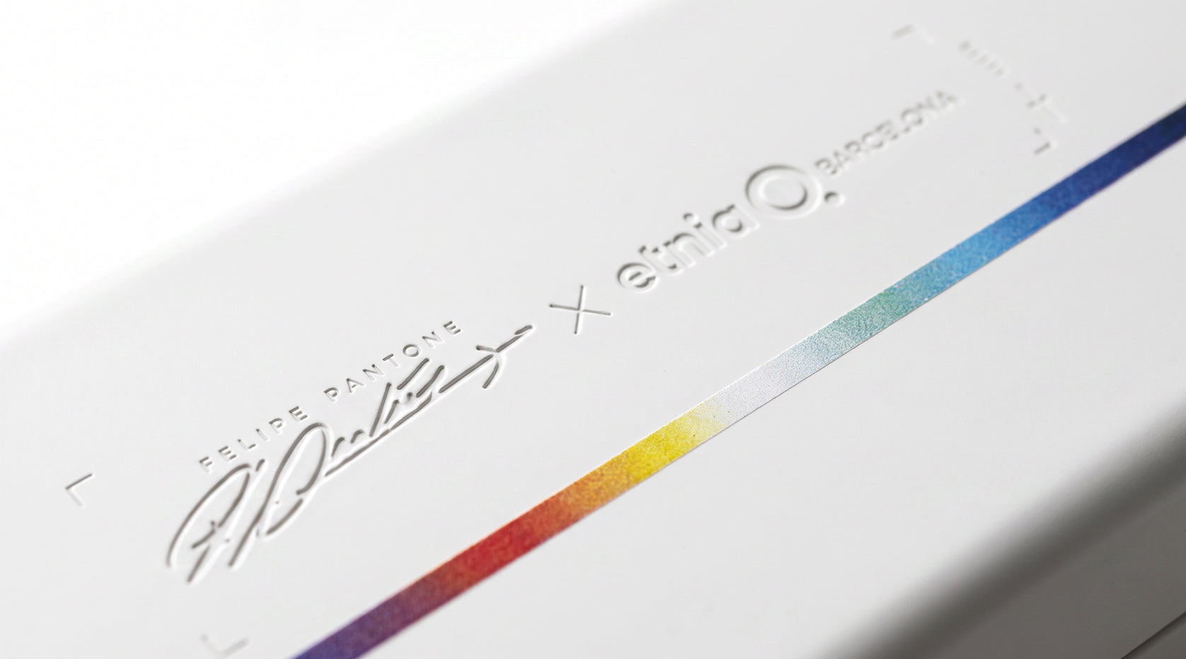 Felipe Pantone x Etnia Barcelona premium packaging