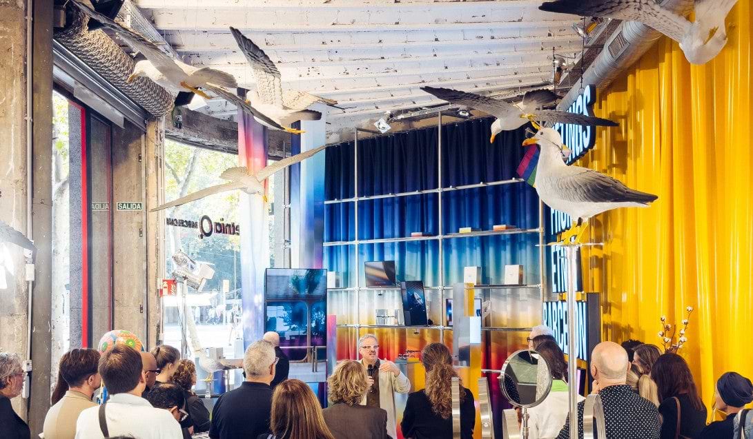 Presentation of the collaboration to the press at the Etnia Barcelona pop-up store