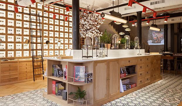 Store with glasses